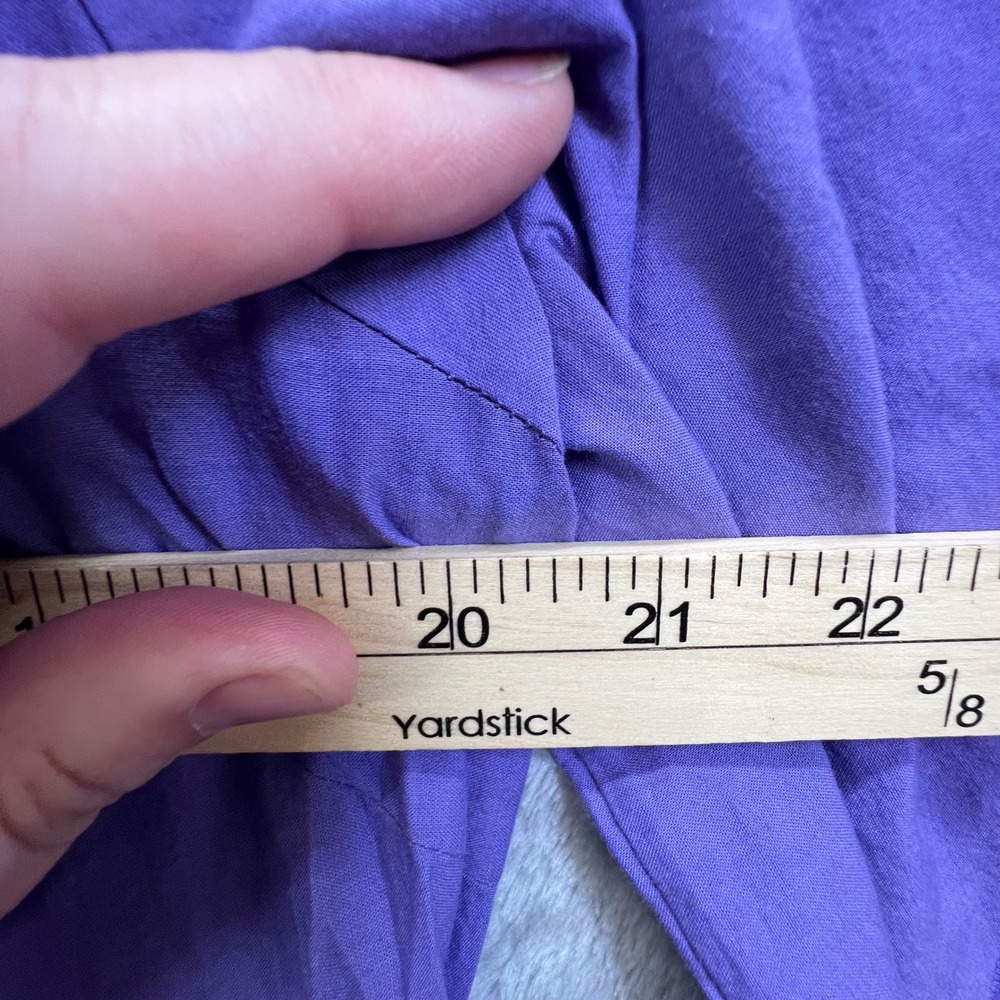 Venus Purple Boho Eyelet Lace Crochet Tunic Sz 14 Cottagecore Hippie Coastal - Picture 7 of 9